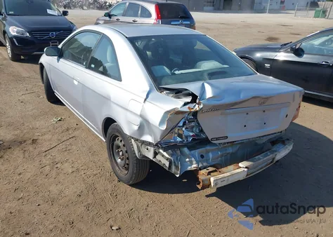 2002 Honda Civic Ex z USA, uszkodzony, nr VIN 1HGEM22922L101559